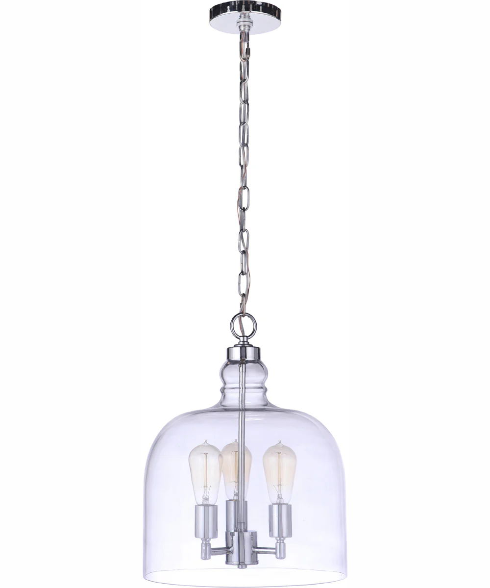 Jackson 3-Light Pendant Chrome - Image 2