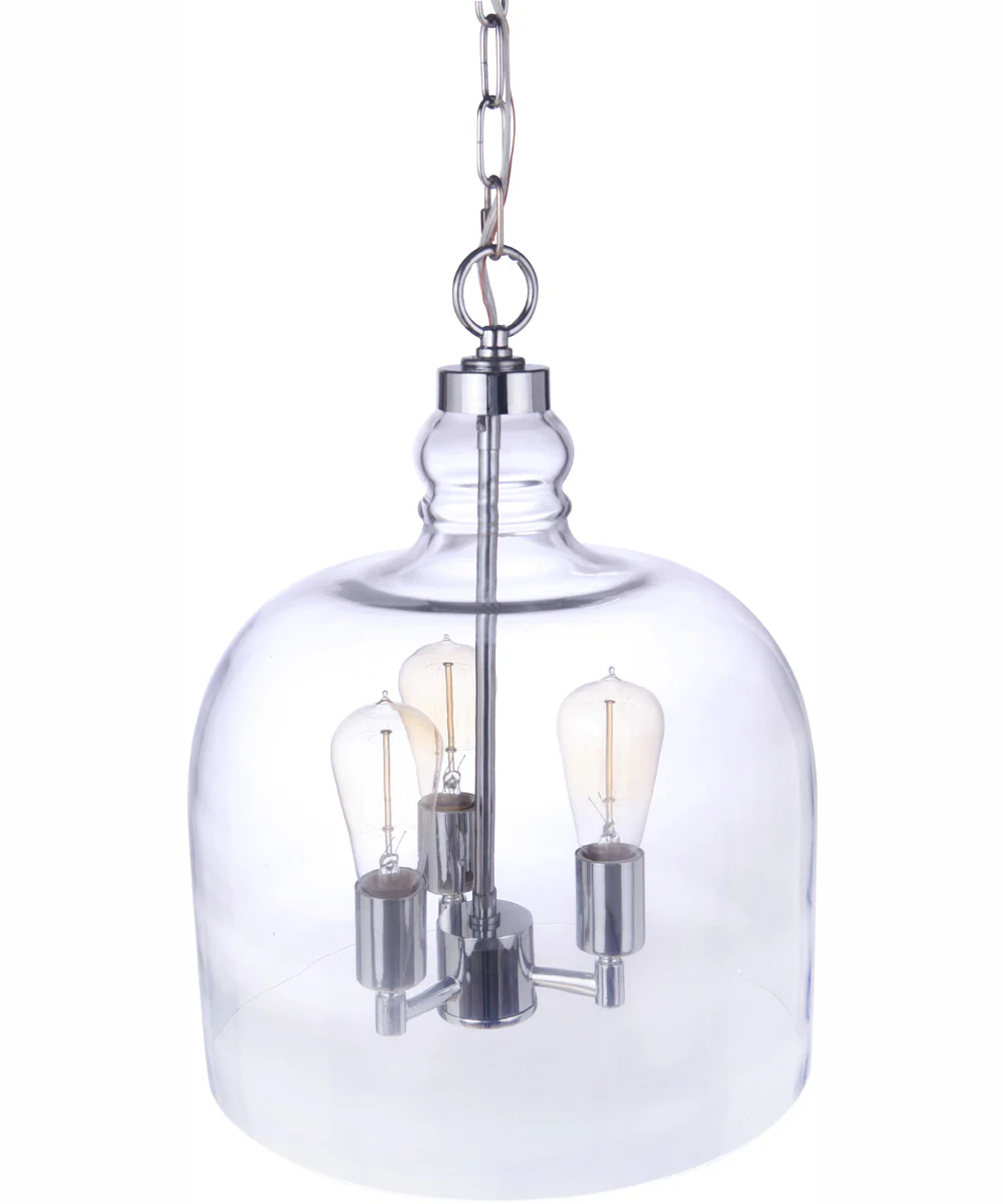 Jackson 3-Light Pendant Chrome - Image 3