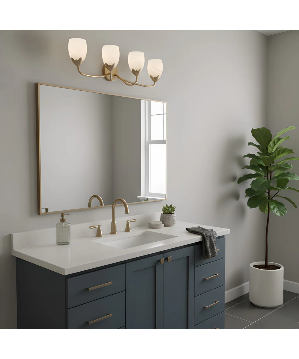 Jacobs 4-light Bath Light Bronze Gold - Image 3