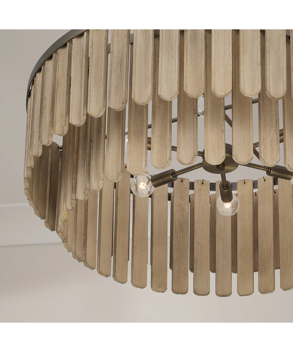 Jada 6-Light Pendant Dark Brass - Image 4