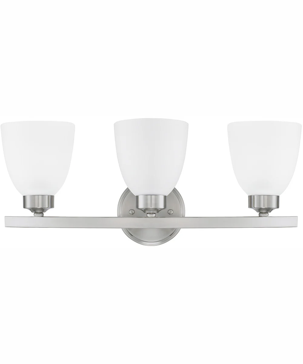 Jameson 3-Light Vanity Brushed Nickel