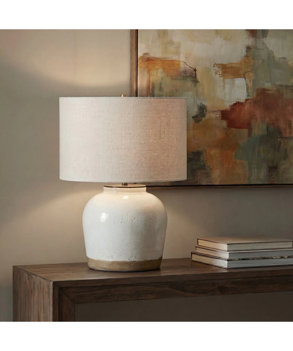 Jarret Glaze White Table Lamp - Image 2