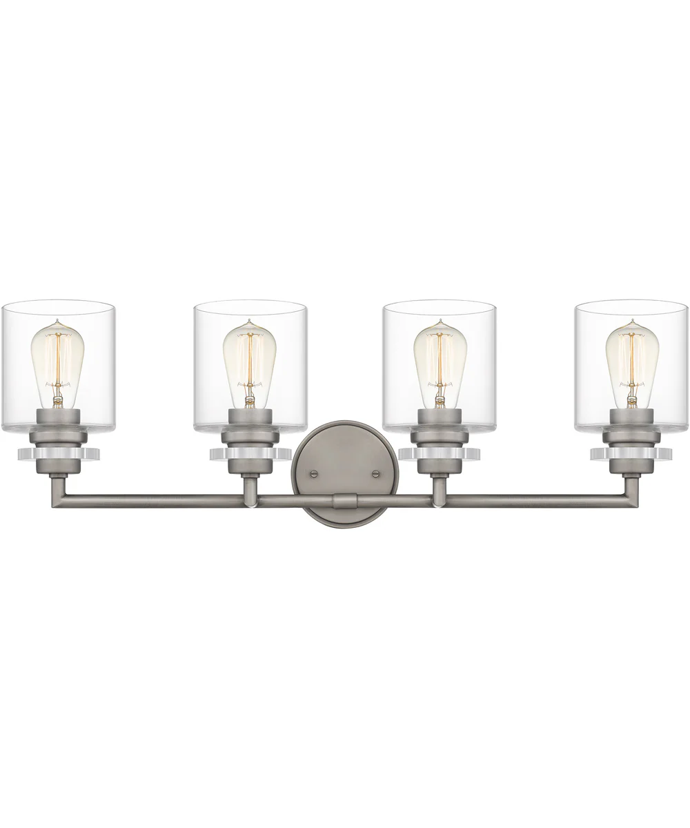 Jaspar Extra Large 4-light Bath Light Antique Nickel - Image 2