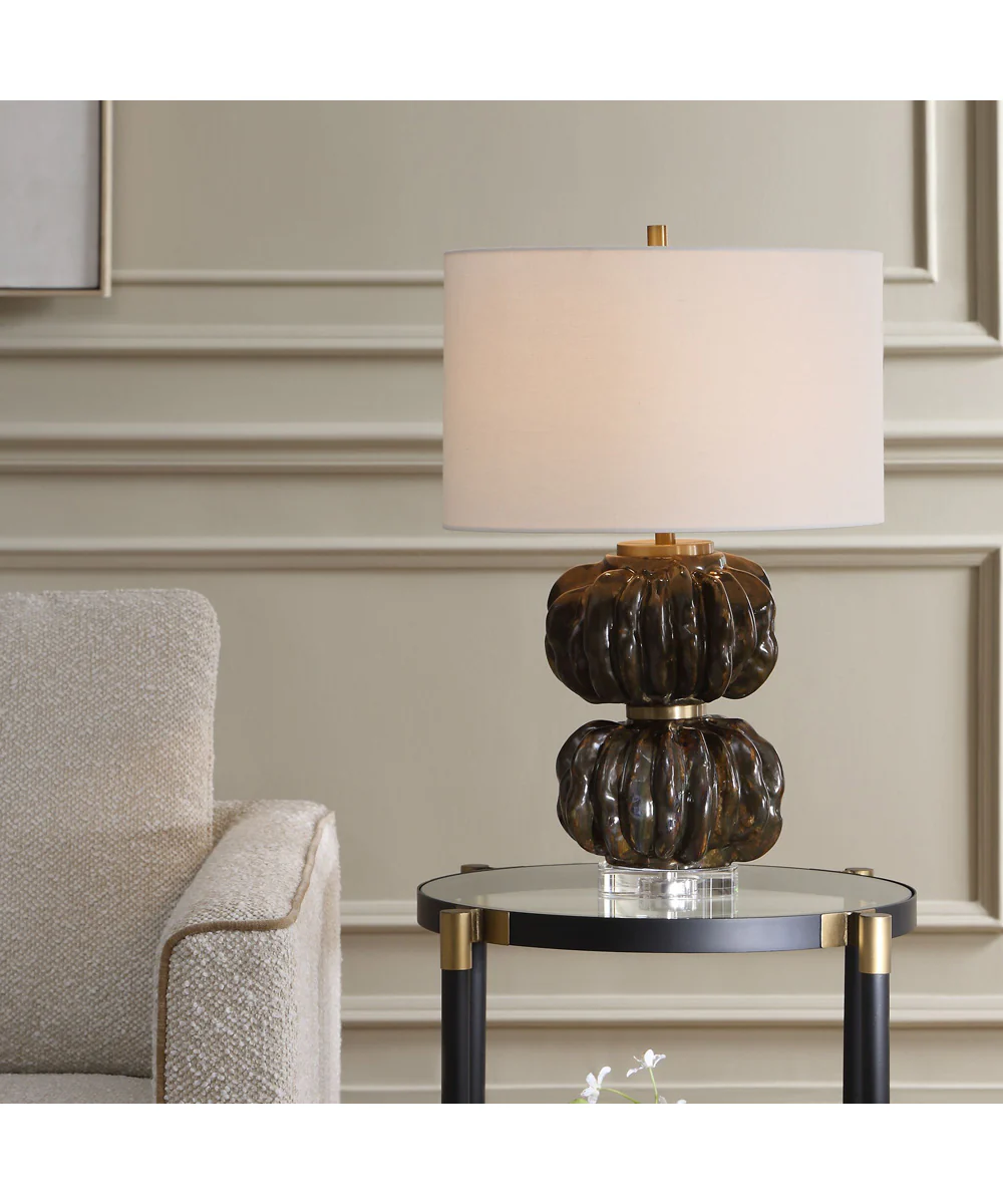 Jaudon Stacked Bronze Table Lamp - Image 2
