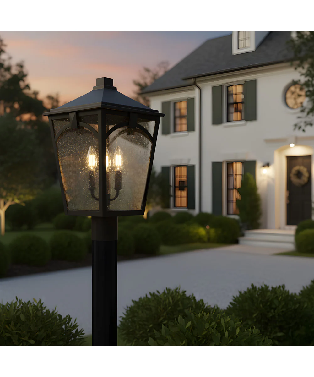 Jaxon 4-light Outdoor Post Light Western Bronze - Image 3