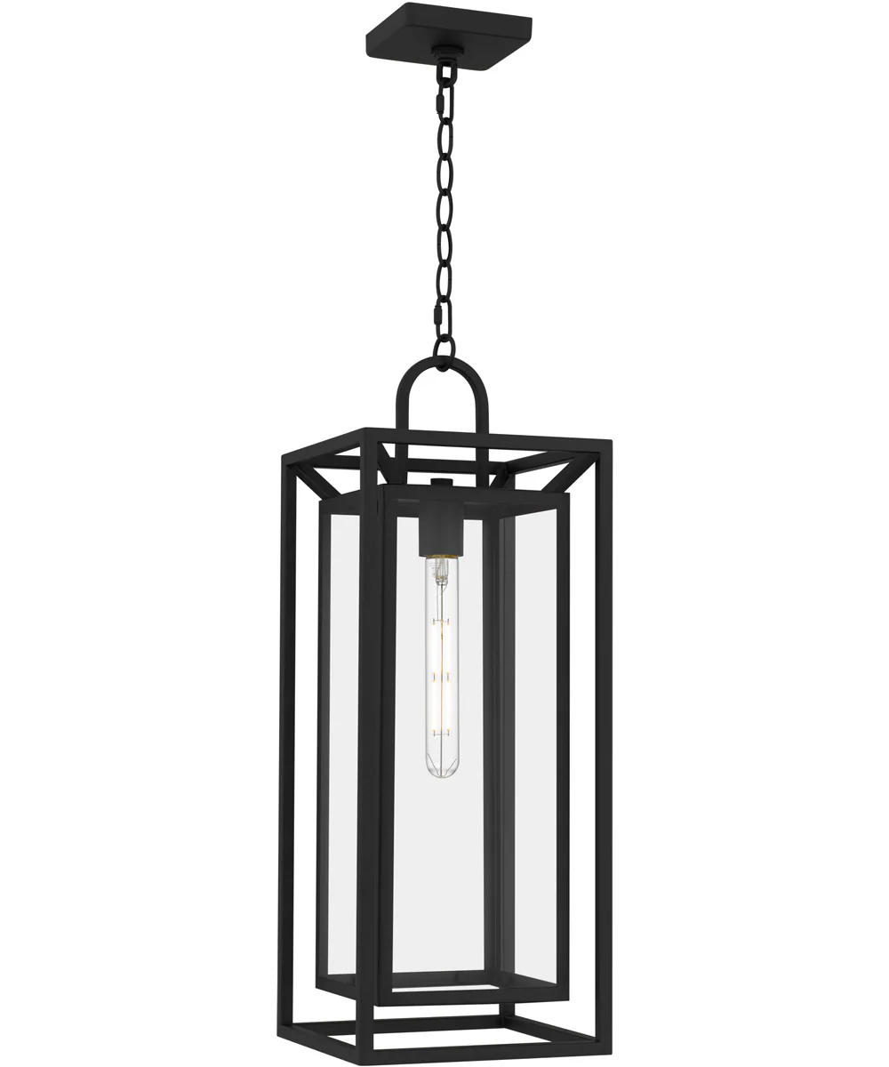 Jayce 1-light Outdoor Pendant Light Matte Black