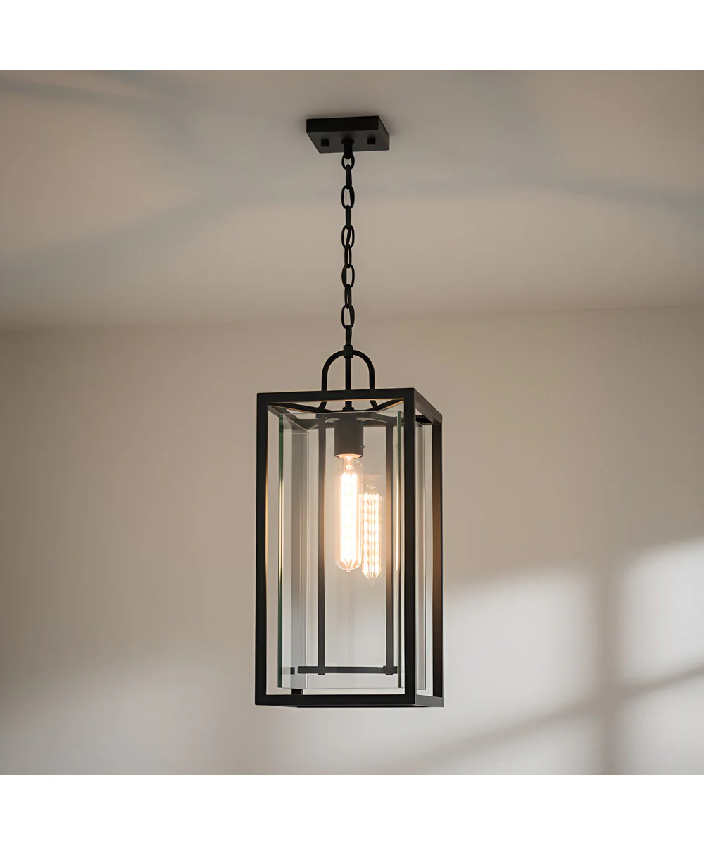 Jayce 1-light Outdoor Pendant Light Matte Black - Image 2