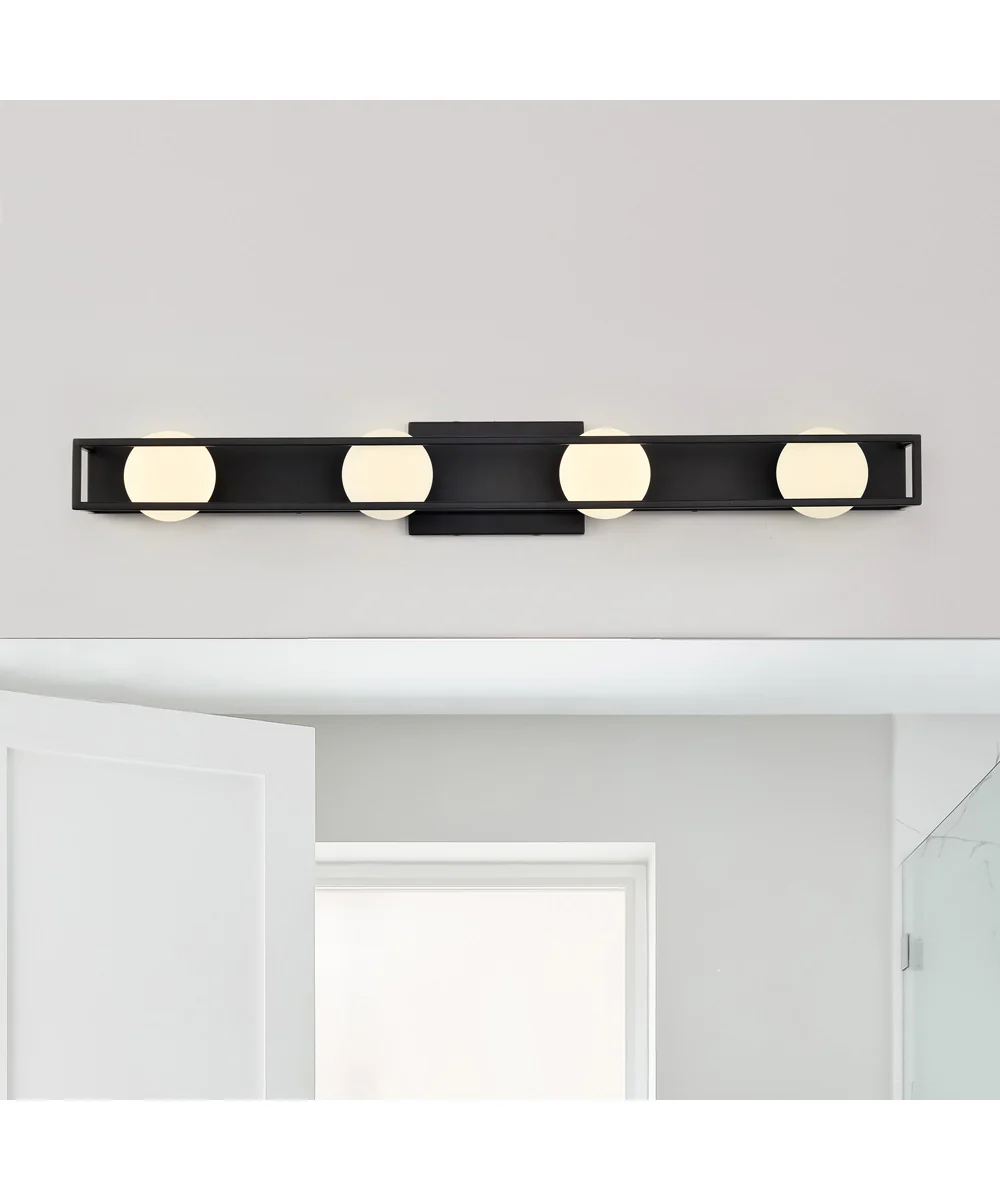 Jenkins 4-Light Vanity & Wall Matte Black - Image 3