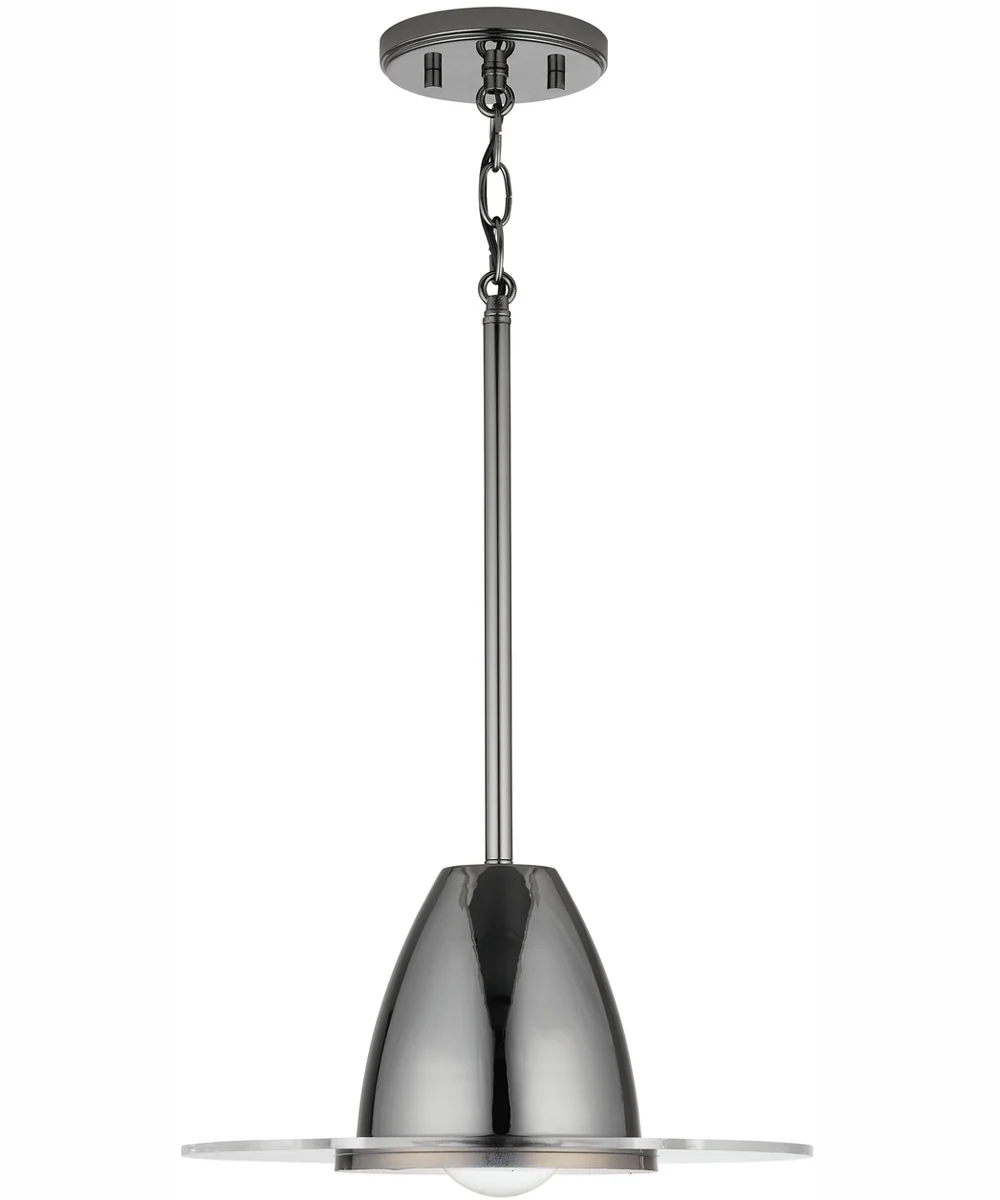 Jett 1-Light Pendant Black Chrome