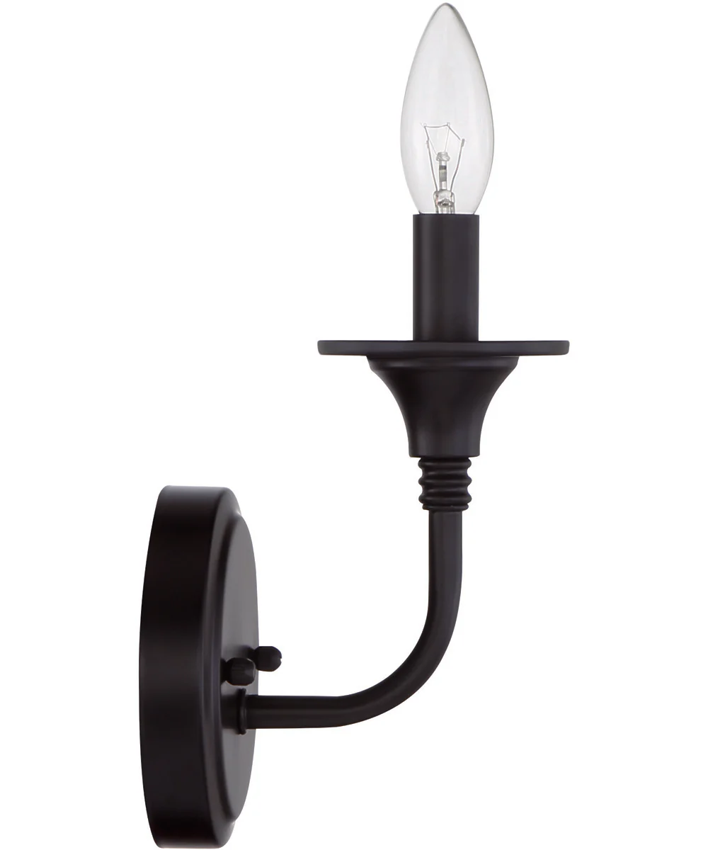 Jolenne 1-Light Wall Sconce Flat Black - Image 5