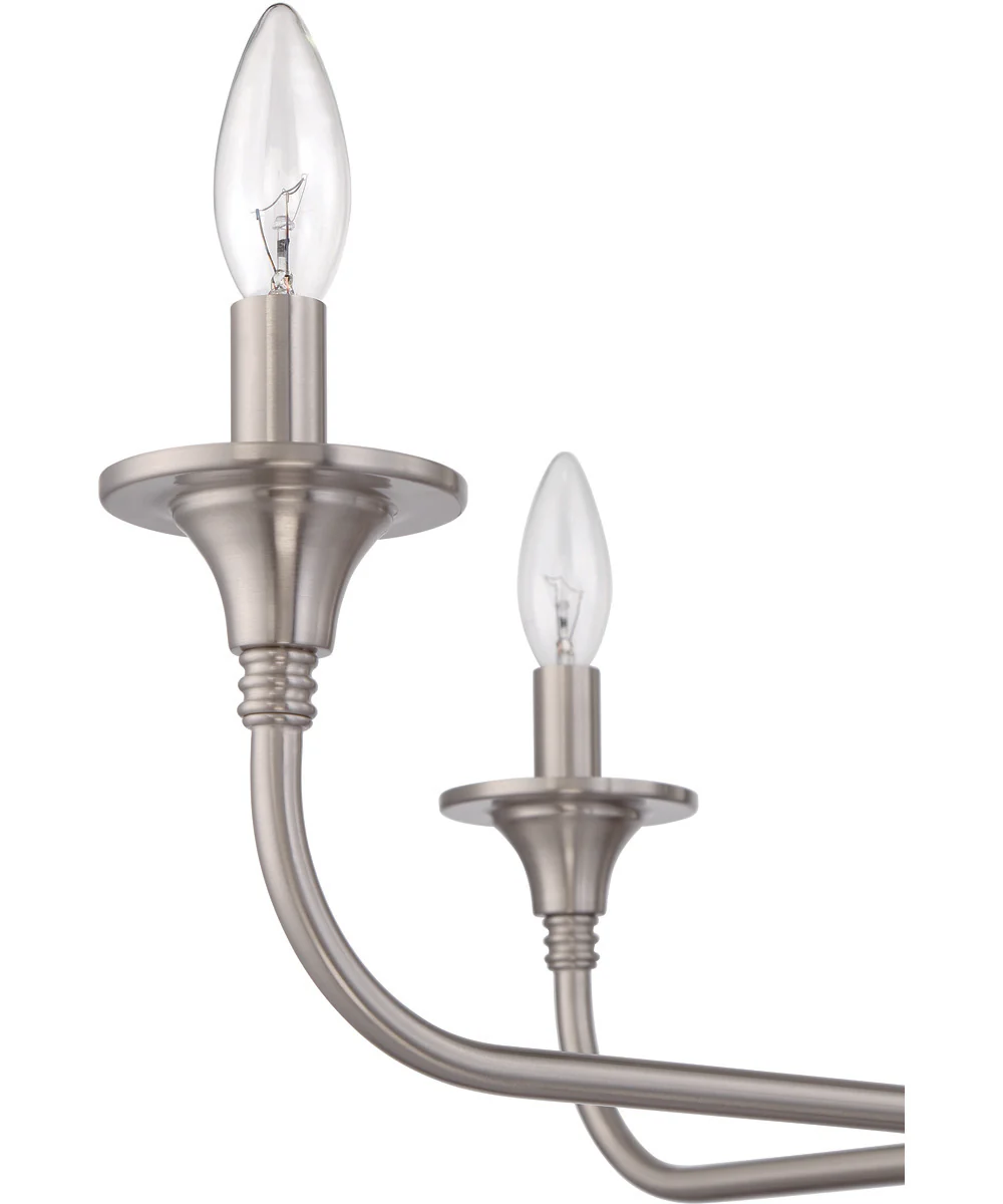 Jolenne 4-Light Chandelier Brushed Polished Nickel - Image 7