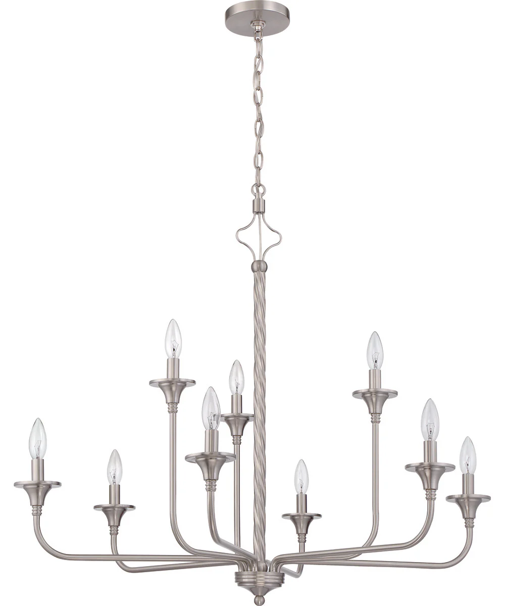 Jolenne 9-Light Chandelier Brushed Polished Nickel - Image 3