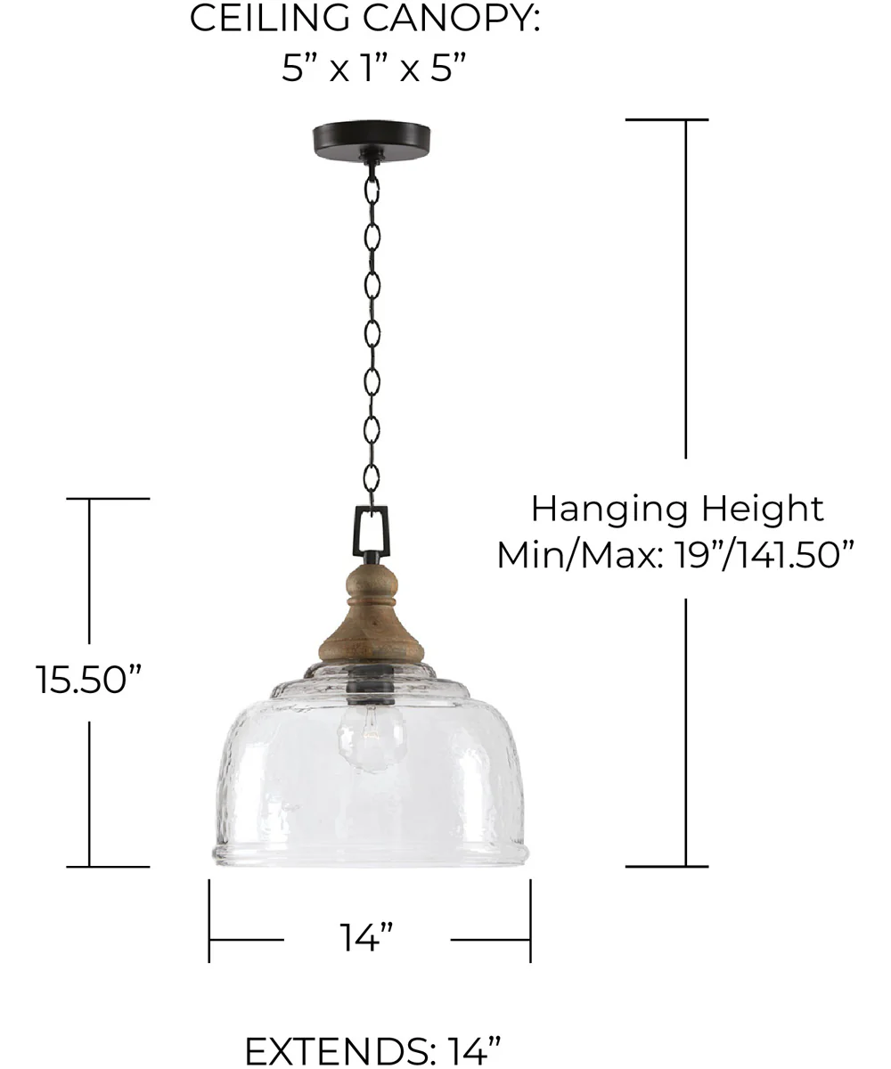 Julian 1-Light Pendant Grey Wash and Iron Silk - Image 5