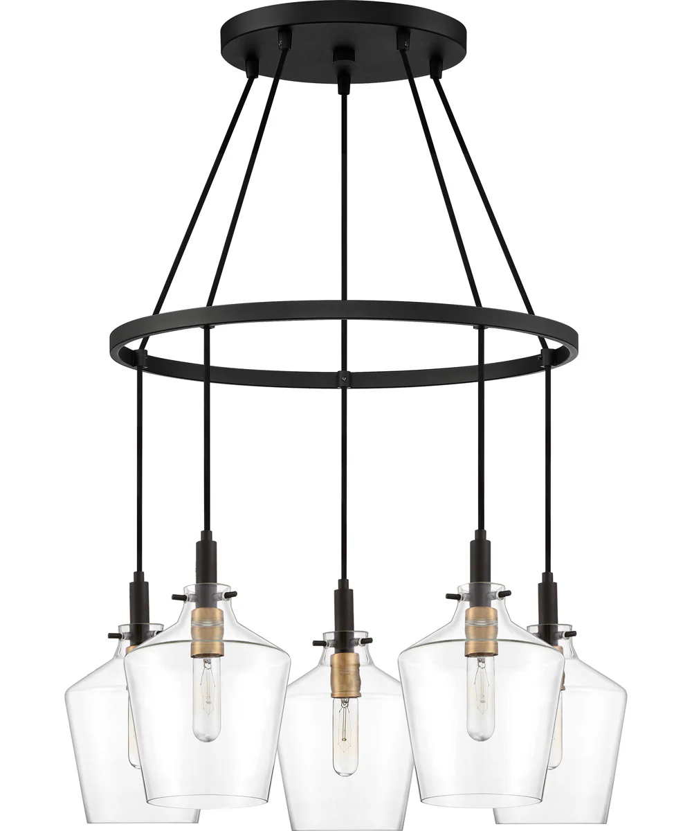 June 5-light Chandelier Earth Black - Image 3