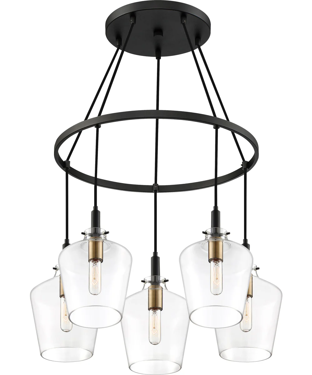 June 5-light Chandelier Earth Black - Image 4