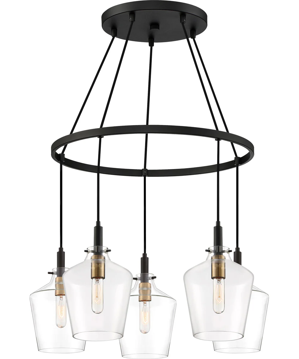 June 5-light Chandelier Earth Black - Image 5