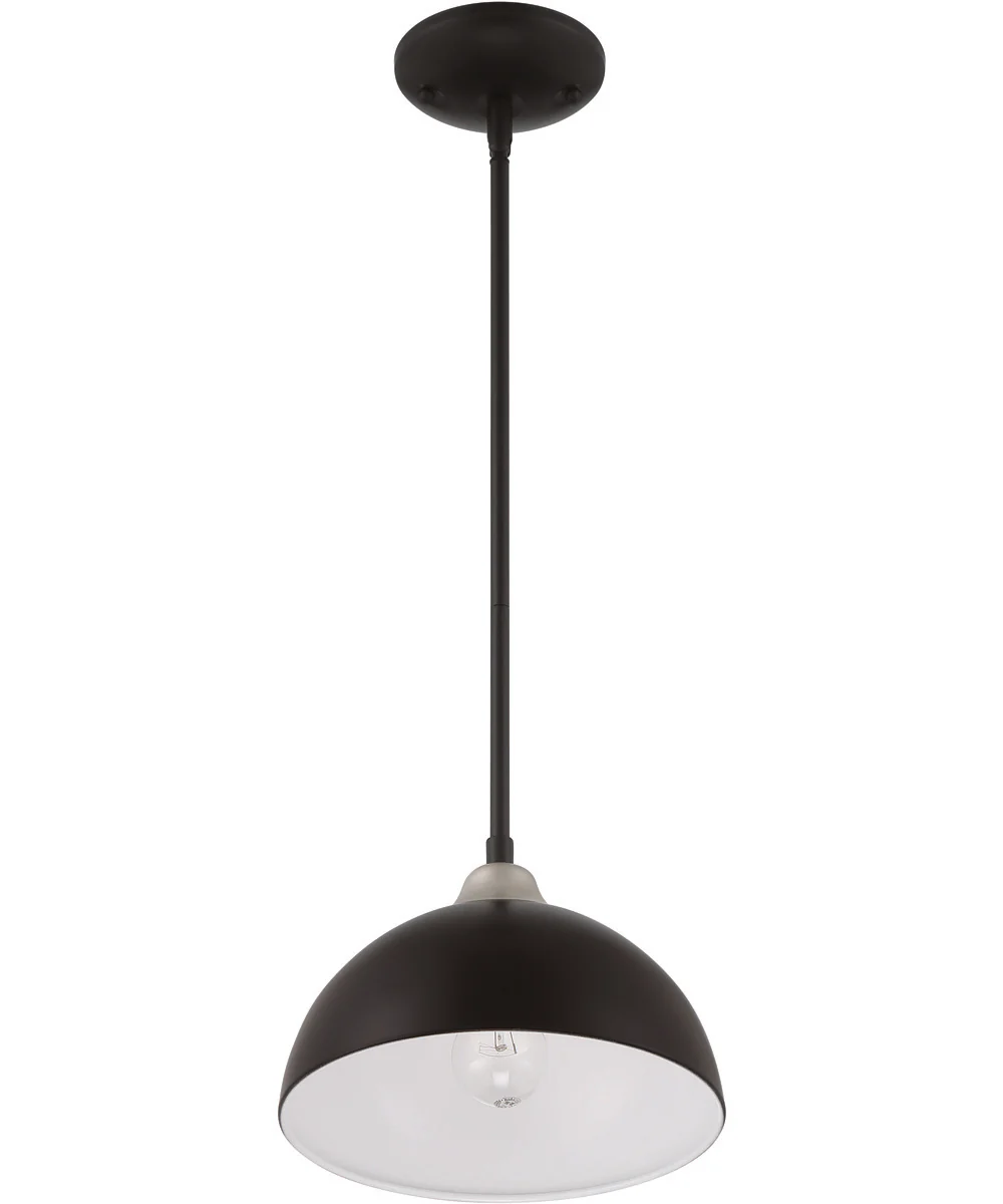 Kahn 1-Light Outdoor Pendant Midnight / Satin Aluminum - Image 3