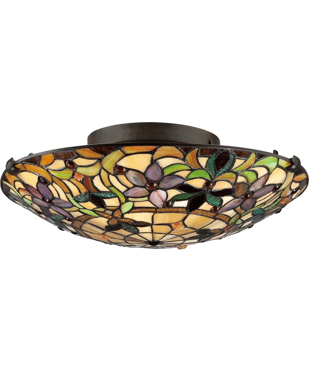 Kami Medium 2-light Flush Mount Vintage Bronze - Image 3