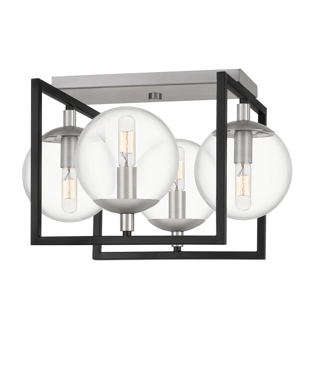 Kane 4-light Semi Flush Mount Earth Black - Image 2
