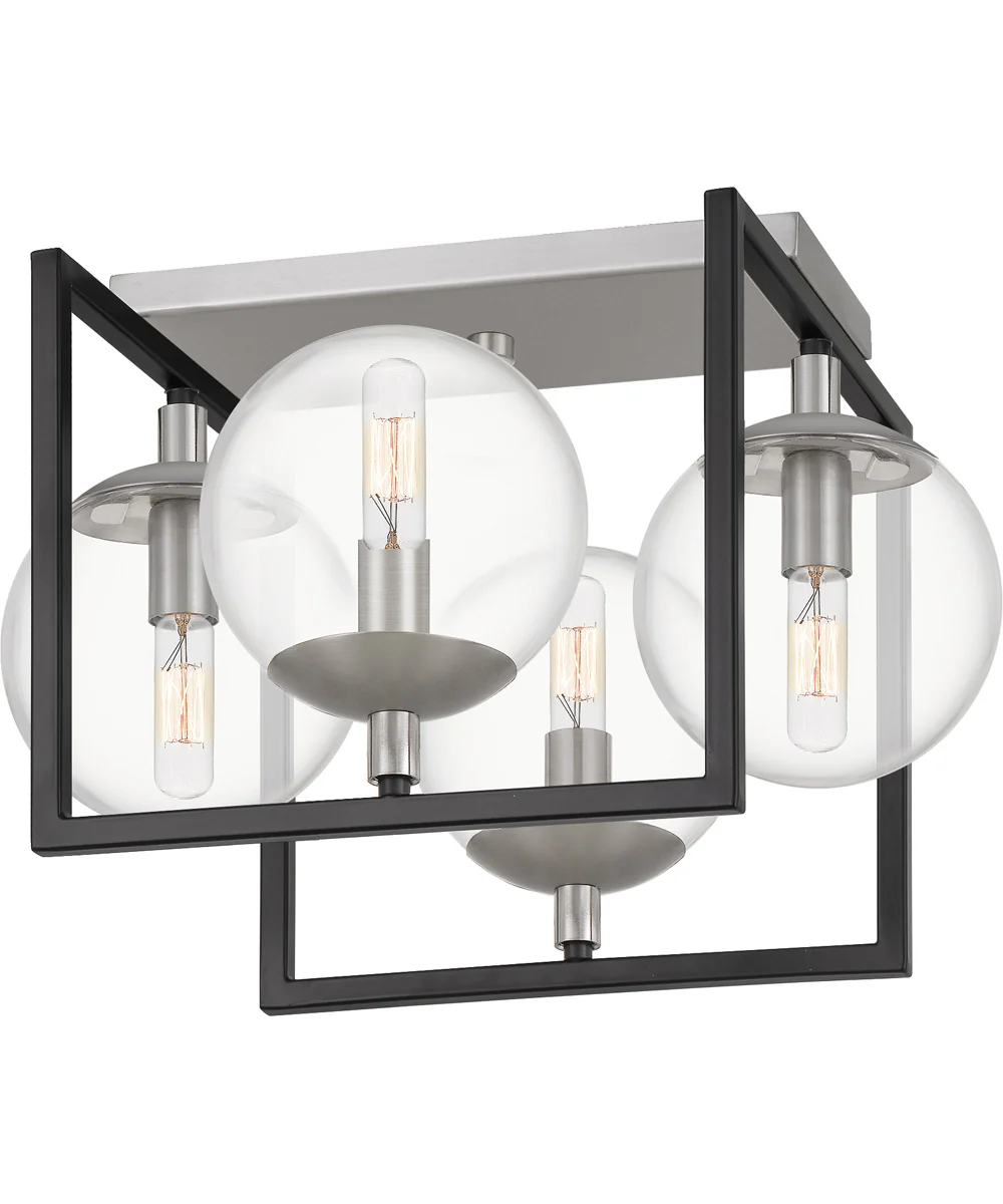 Kane 4-light Semi Flush Mount Earth Black - Image 5