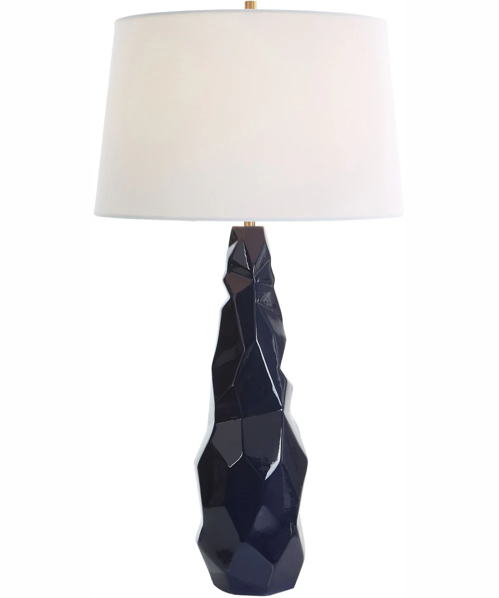 Kavos Geometric Blue Table Lamp