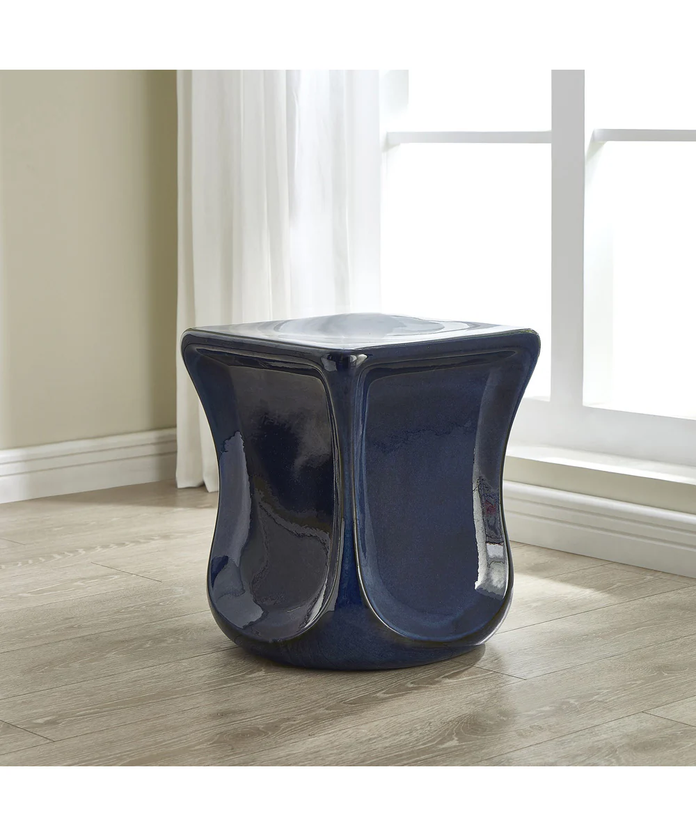 Kaz Deep Blue Garden Stool - Image 2