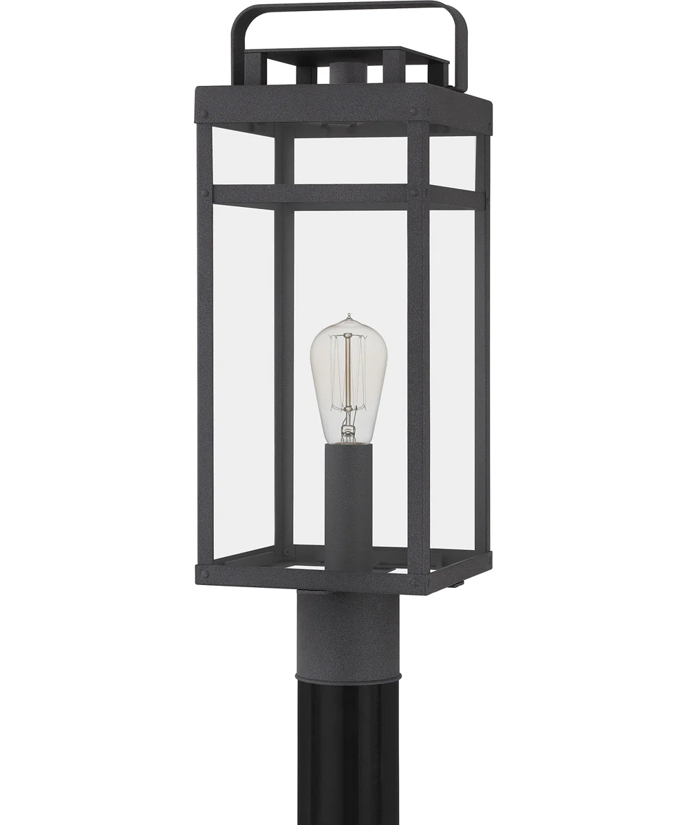 Keaton Large 1-light Outdoor Post Light Coastal Armour Aluminum Mottled Black - Image 3