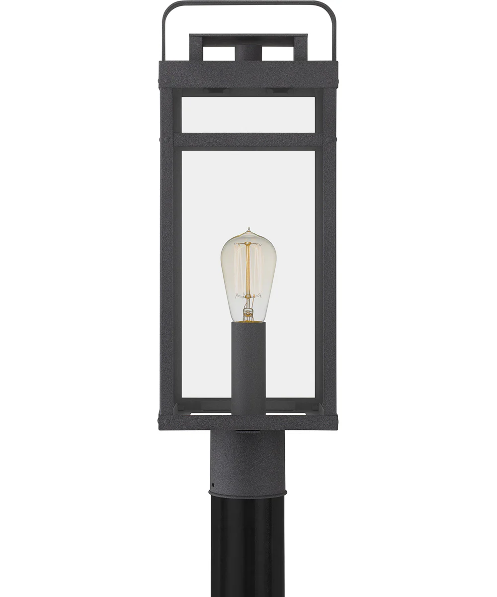 Keaton Large 1-light Outdoor Post Light Coastal Armour Aluminum Mottled Black - Image 4