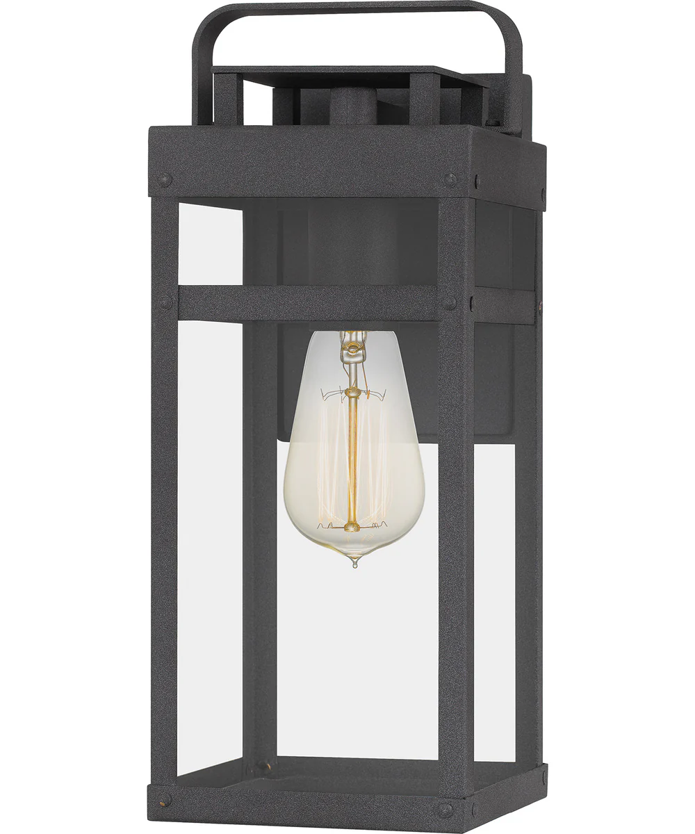 Keaton Small 1-light Outdoor Wall Light Coastal Armour Aluminum Mottled Black