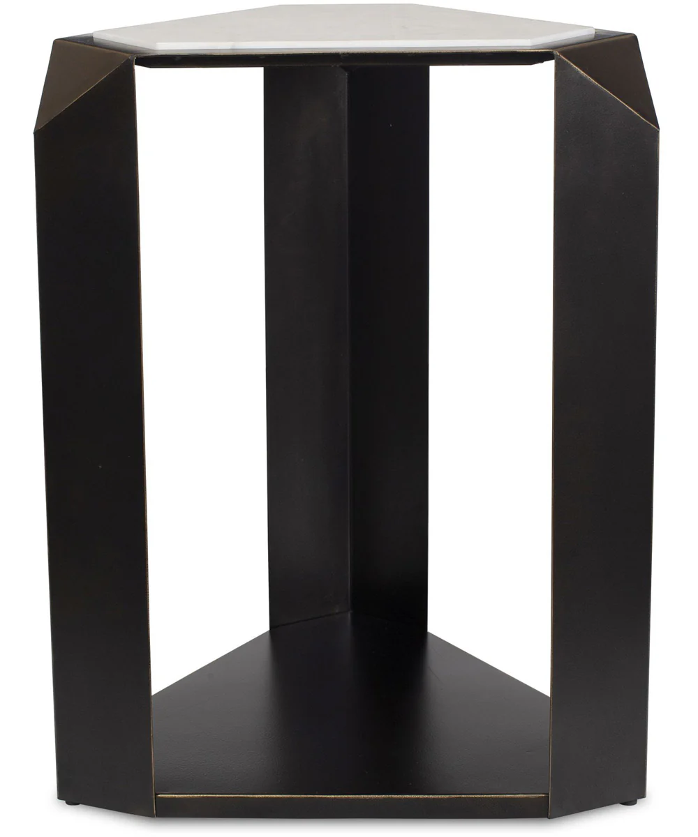 Keenan Geometric Accent Table