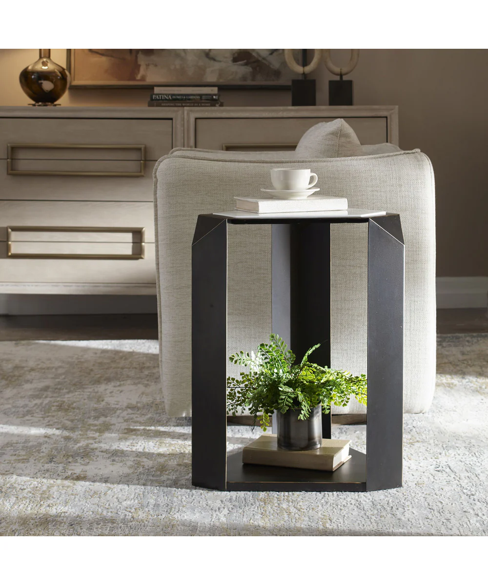 Keenan Geometric Accent Table - Image 2