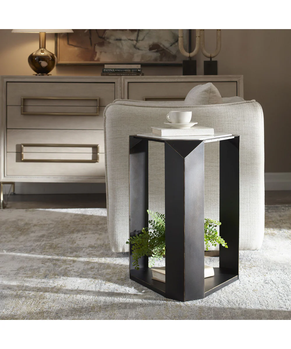 Keenan Geometric Accent Table - Image 3