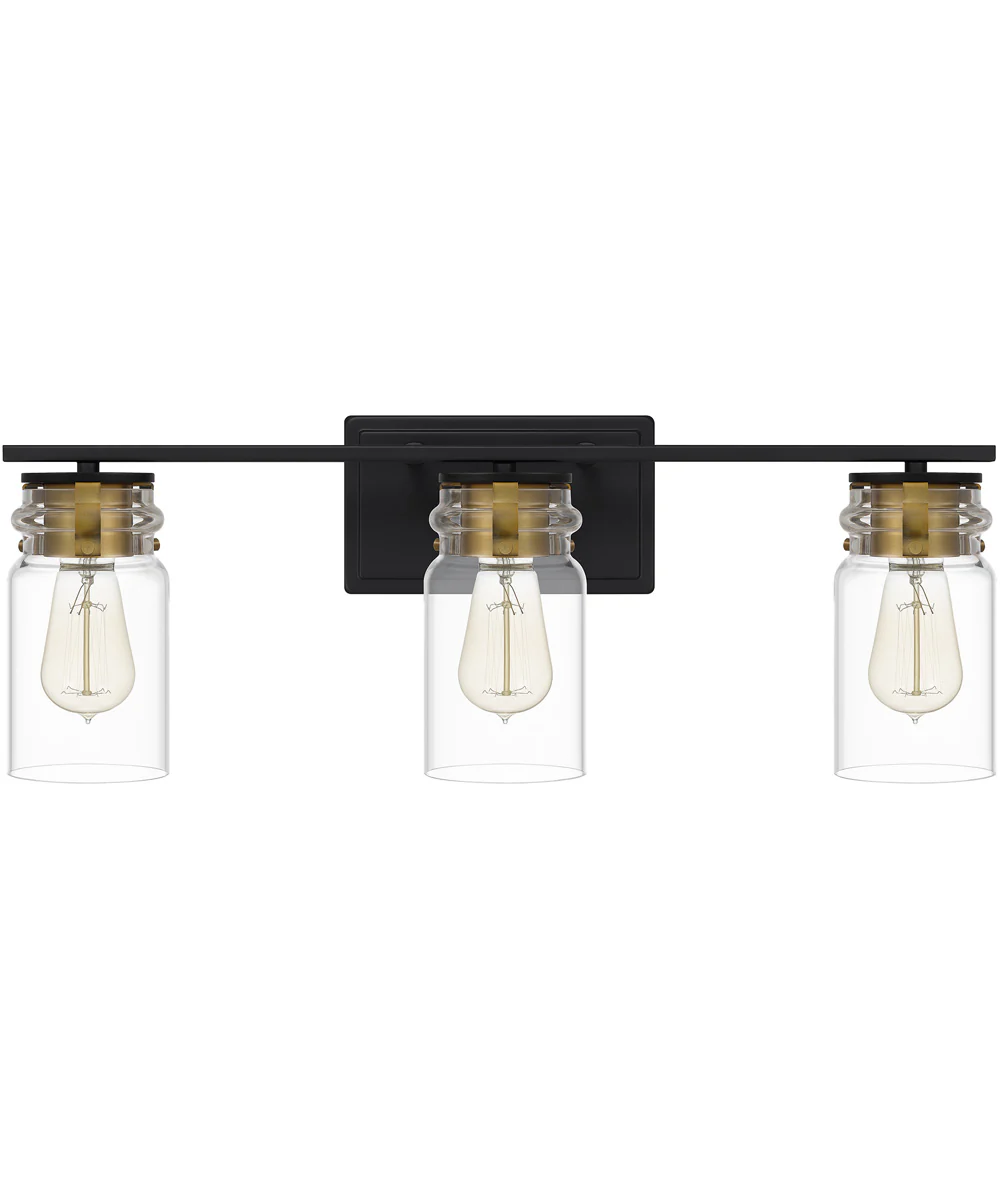 Keesey Large 3-light Bath Light Matte Black - Image 3