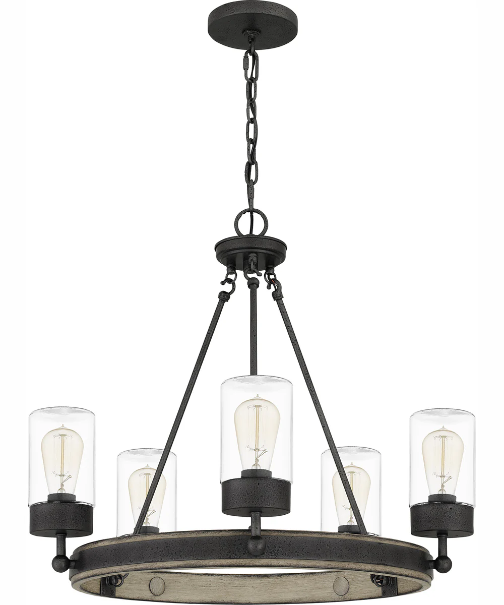 Kelleher 5-light Chandelier Distressed Iron - Image 3