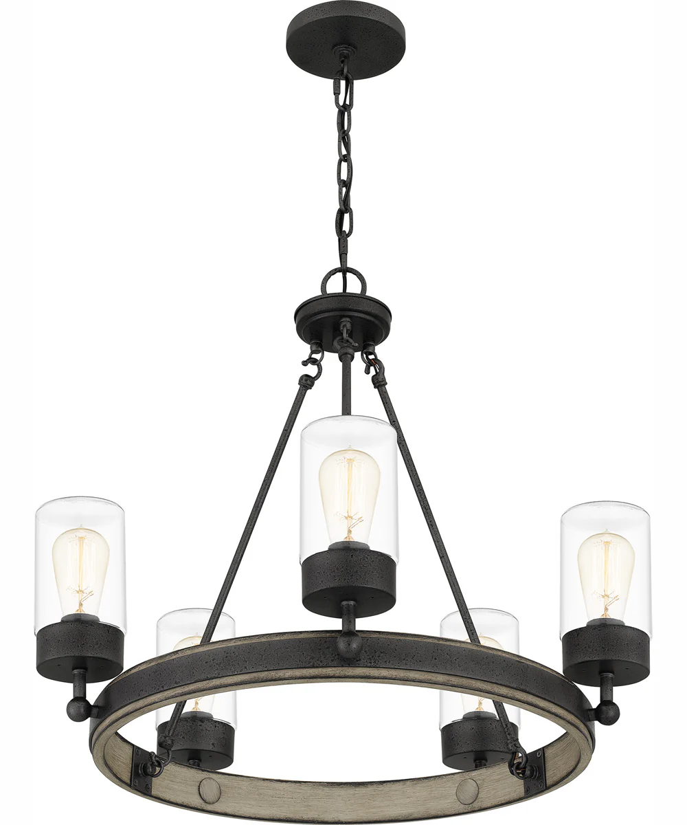 Kelleher 5-light Chandelier Distressed Iron - Image 5