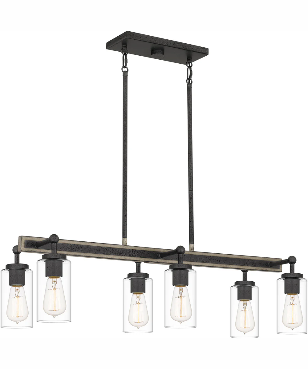 Kelleher Small 6-light Island Light Distressed Iron - Image 2