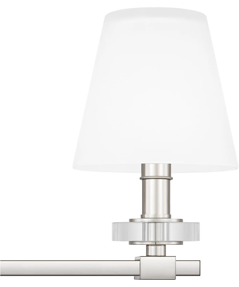 Kelsey Glen Extra Large 4-light Bath Light Polished Nickel - Image 6