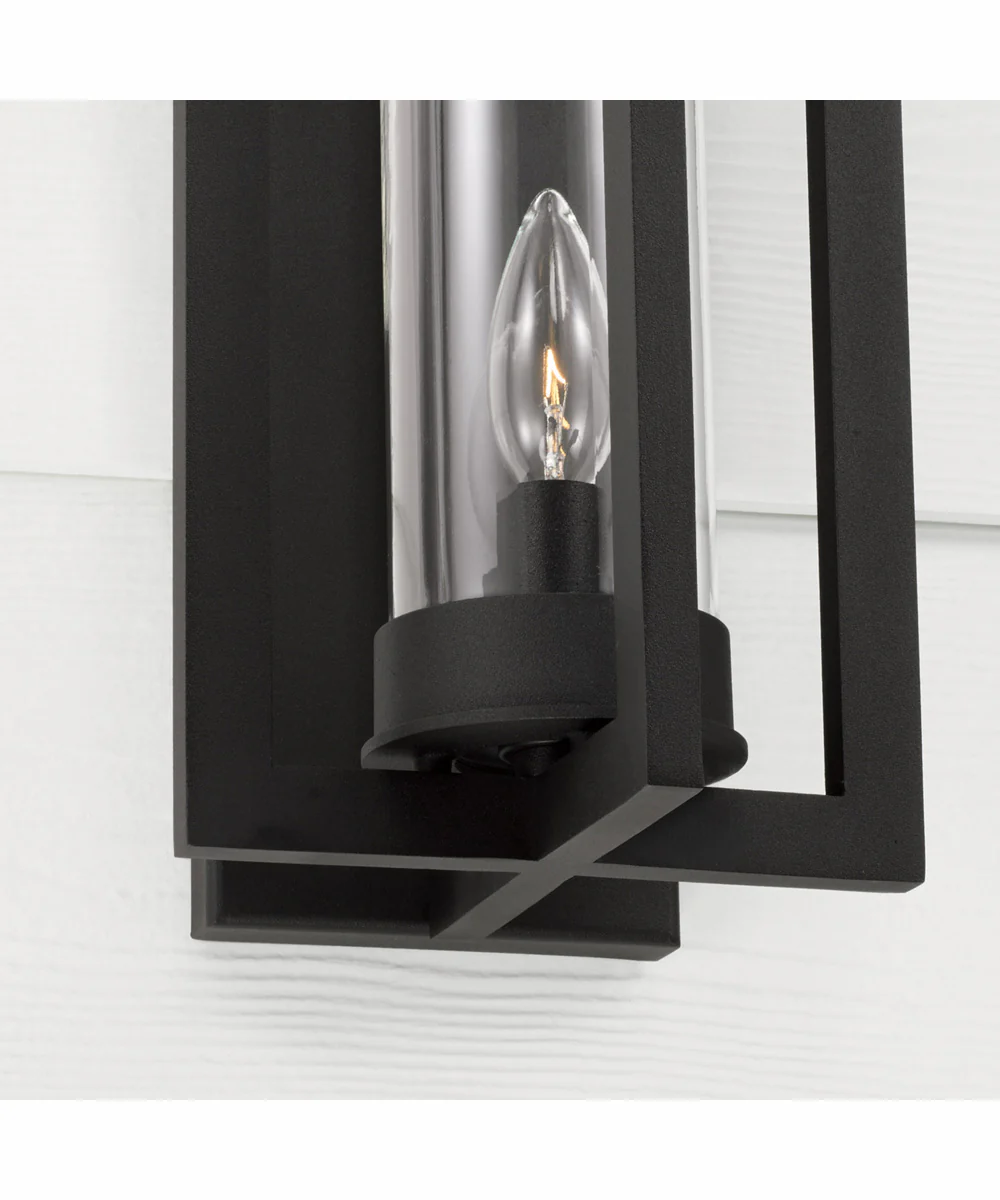 Kent 1-Light Outdoor Wall-Lantern Rain or Shine - Black - Image 3