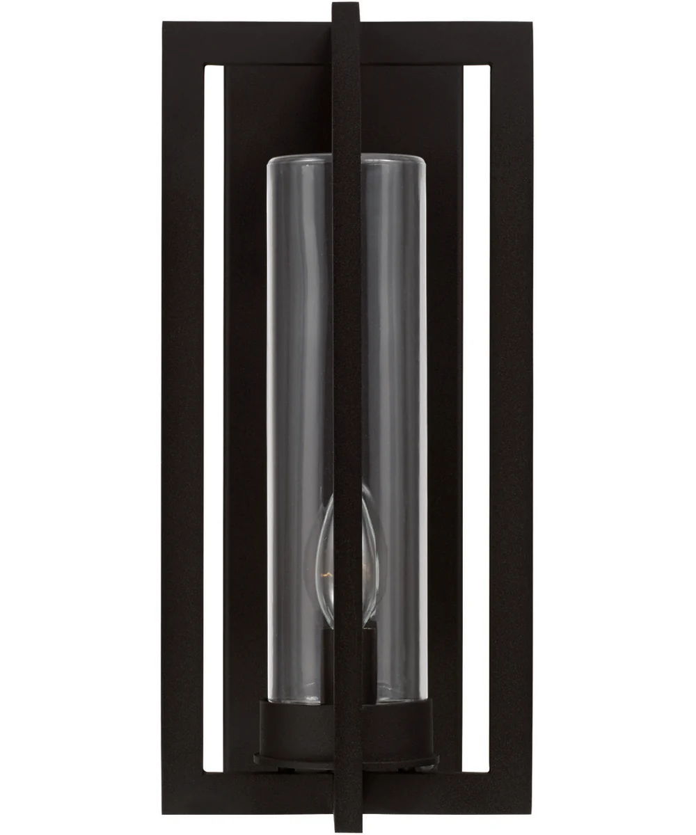 Kent 1-Light Outdoor Wall-Lantern Rain or Shine - Black - Image 4