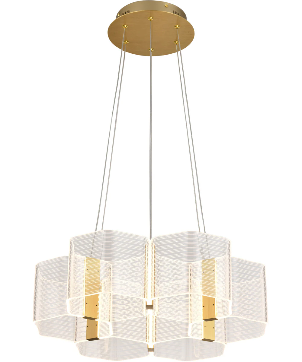Kenzo  Chandelier Polished Anodized Bronze - Image 4