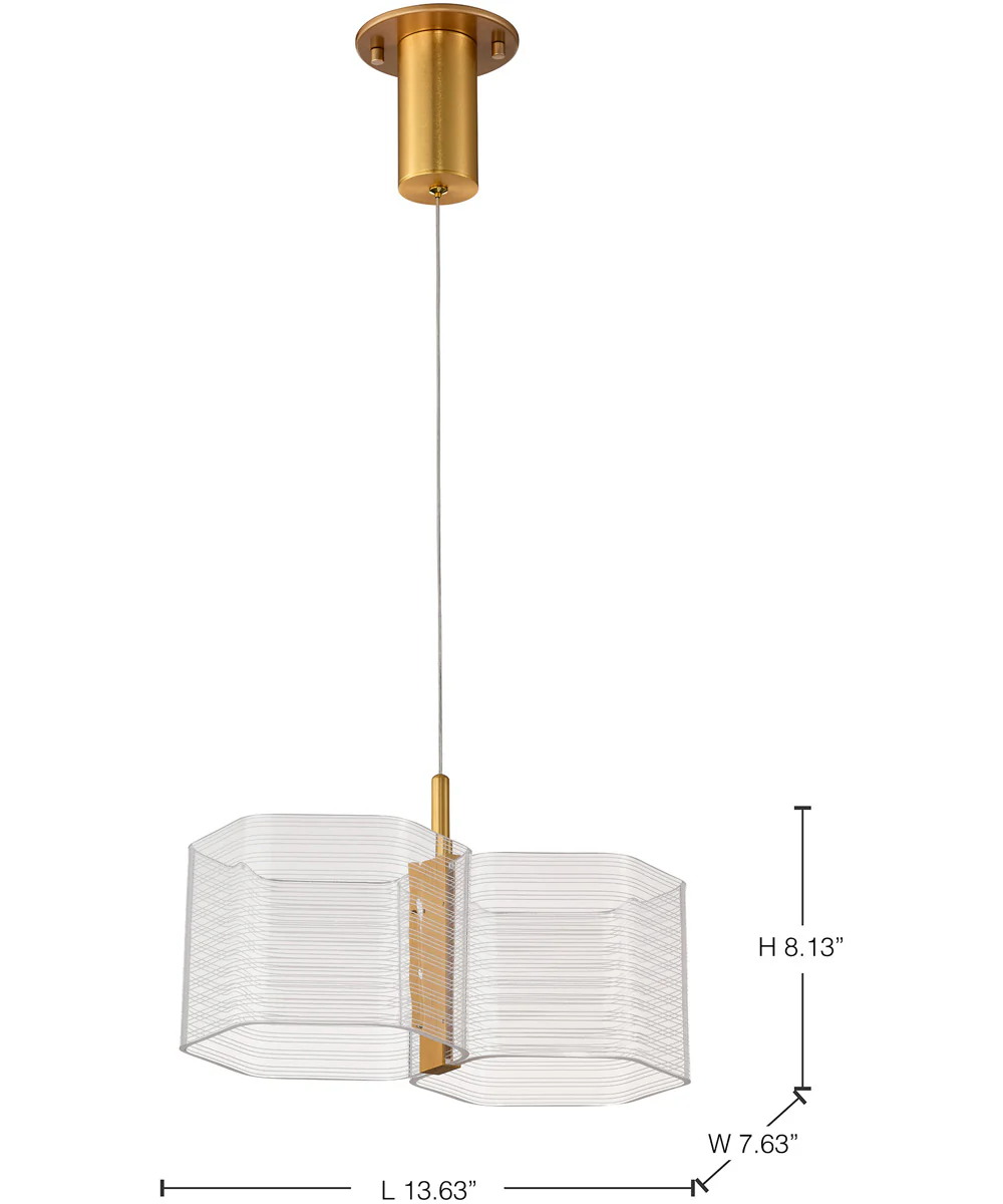 Kenzo Pendant Polished Anodized Bronze - Image 12