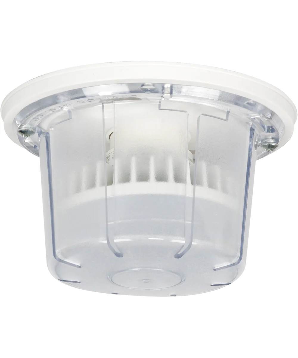 Keyless Fixtures and Accessory 1-Light Small Space Lighting White