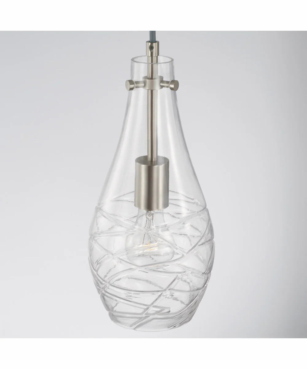 Kier 1-Light Pendant Brushed Nickel - Image 4