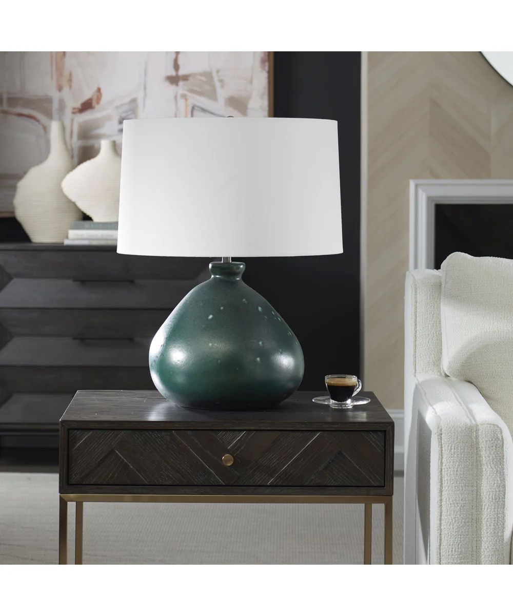 Killarney Distressed Green Table Lamp - Image 3