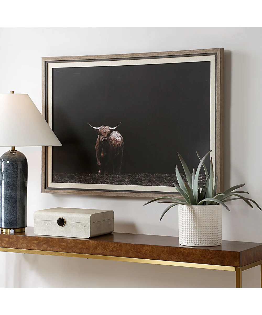 King Of The Hill Framed Bovine Print - Image 3