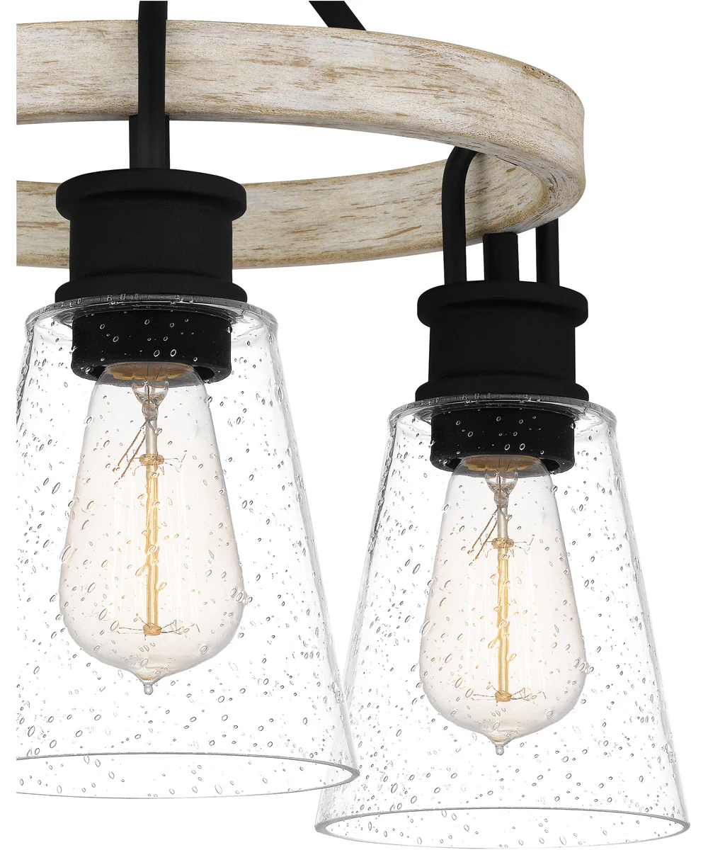 Kingsbridge 3-light Semi Flush Mount Earth Black - Image 6