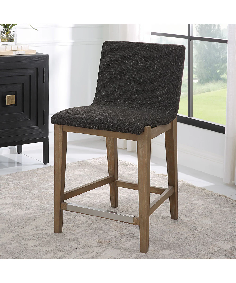 Klemens Chocolate Counter Stool - Image 2