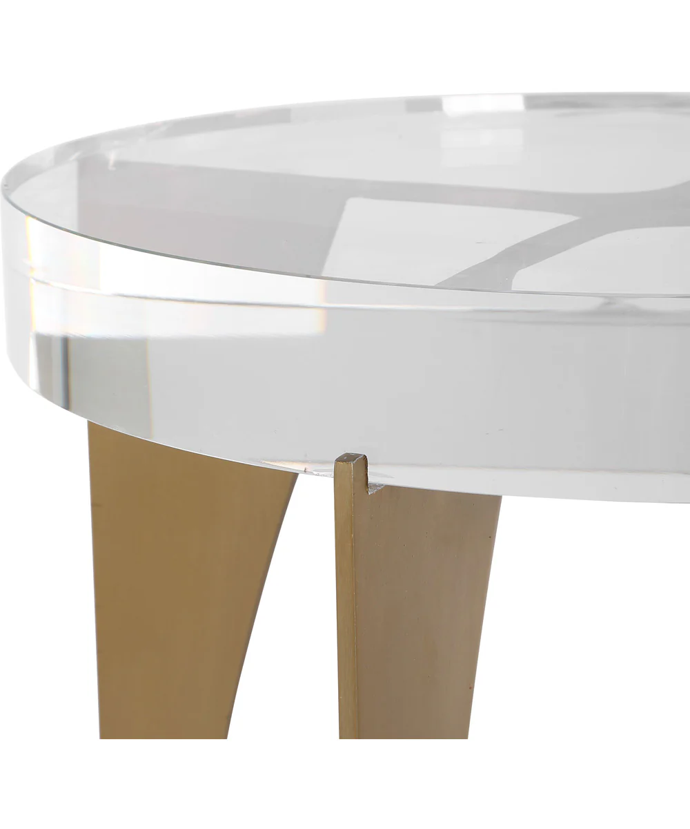 Kolkata Brass Accent Table - Image 5