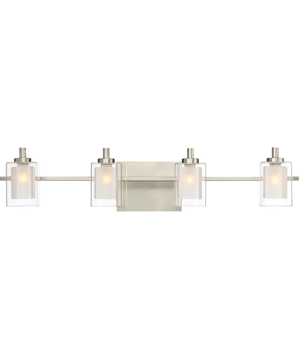 Kolt Extra Large 4-light Bath Light Brushed Nickel - Image 2