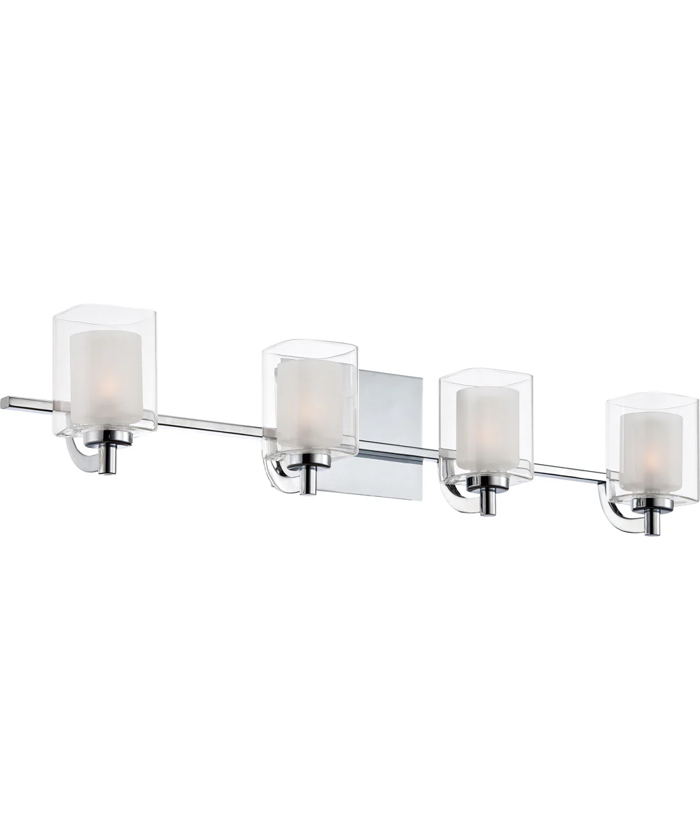 Kolt Extra Large 4-light Bath Light Polished Chrome - Image 3